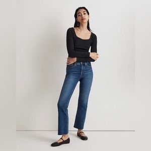 Madewell kick out jeans, 27